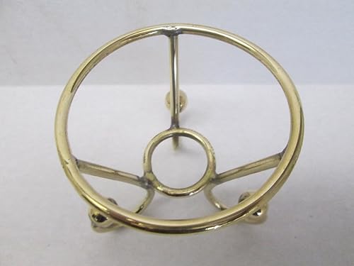 Miniatura 2 de G.I.I Latón macizo de 3 pulgadas (diámetro exterior), soporte de esfera de piedras preciosas, soporte de bola de cristalrpantalla