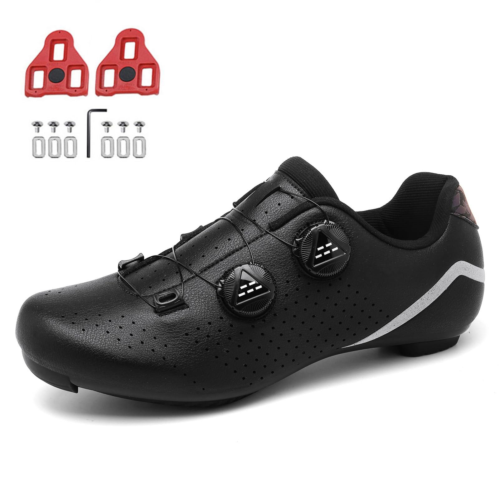 JiuQing Buty rowerowe Mężczyźni Kobiety Buty na rower górski szosowe Oddychające Wygodne Kompatybilne z knagami Peloton Delta