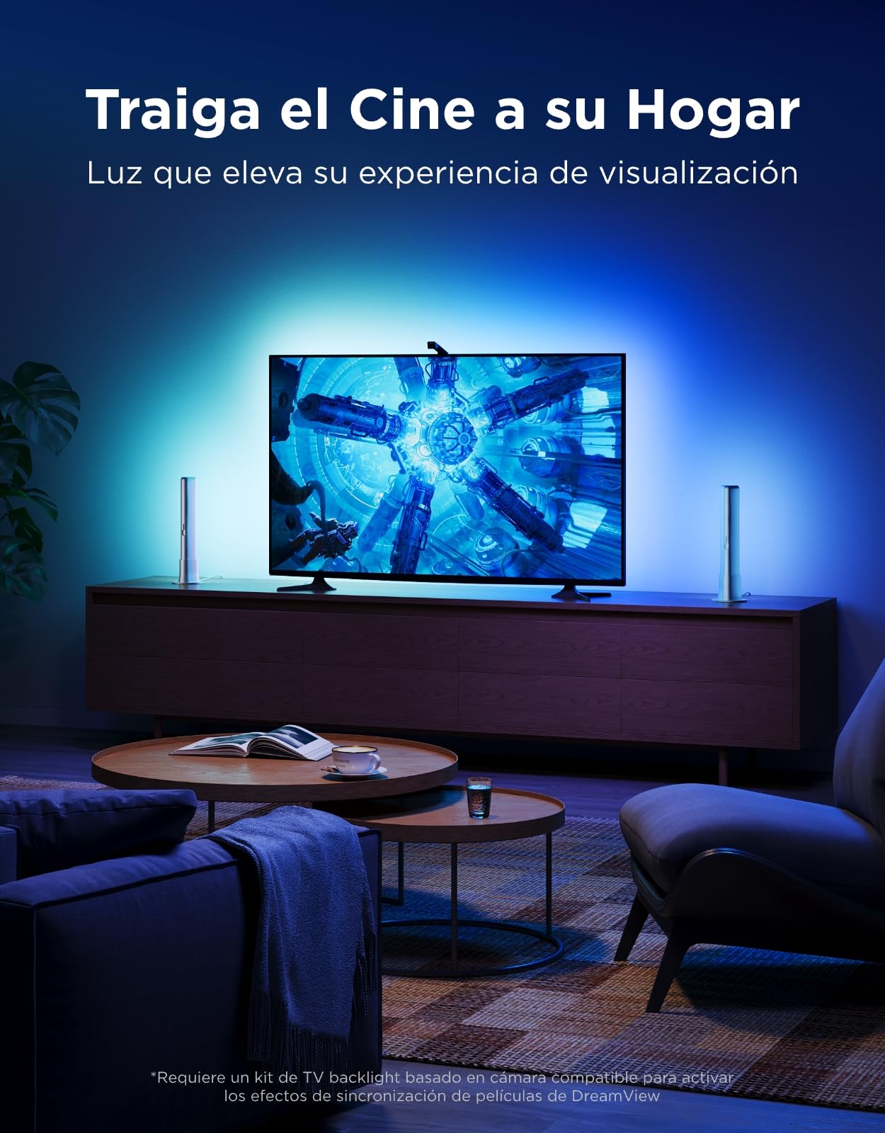 Govee Barras de luz LED Inteligentes, Compatible con Alexa, Matter, Plata