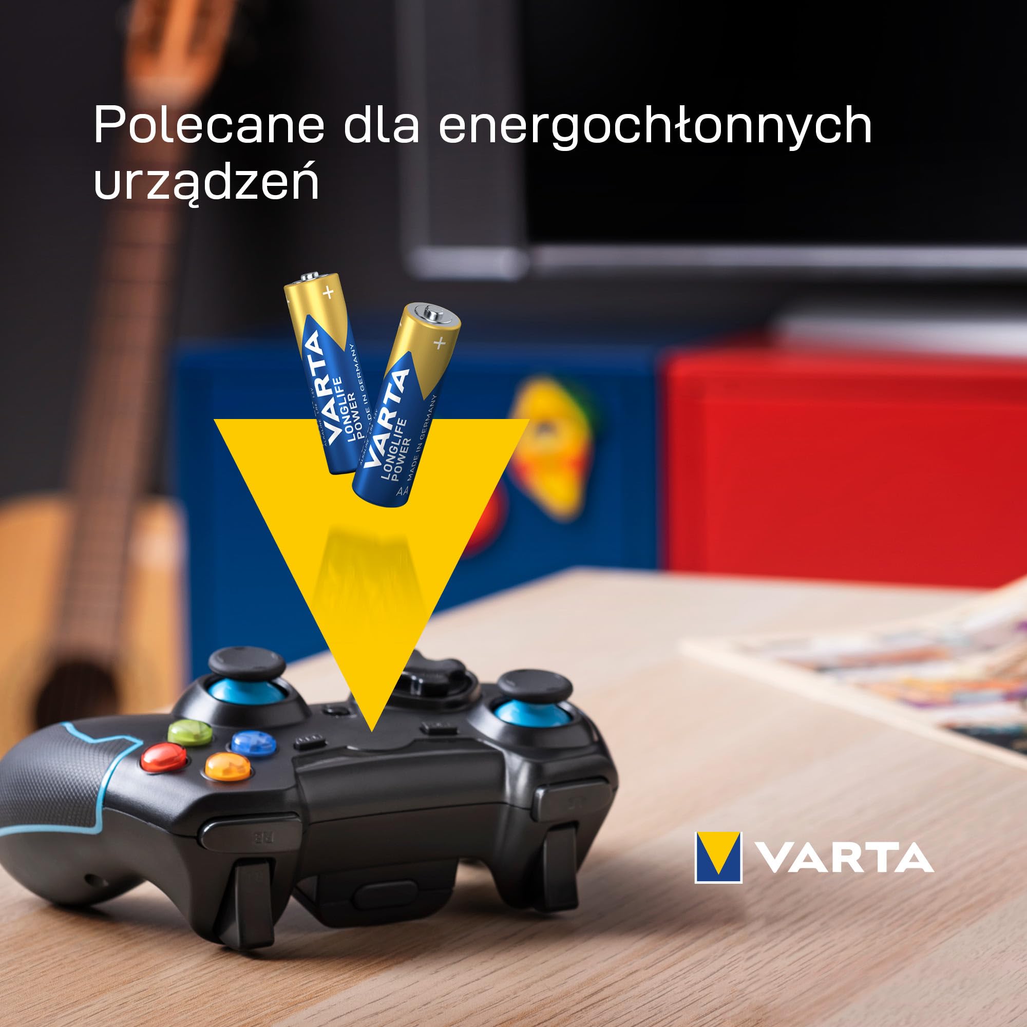VARTA Longlife Power, bateria alkaliczna, AA, Mignon, LR6, 1,5V, opakowanie 10+10szt., Made in Germany | AA LR6, Made in Germany, bateria do 10 lat, do konsoli do gier, szczoteczki do zębów, myszy lub kontrolera