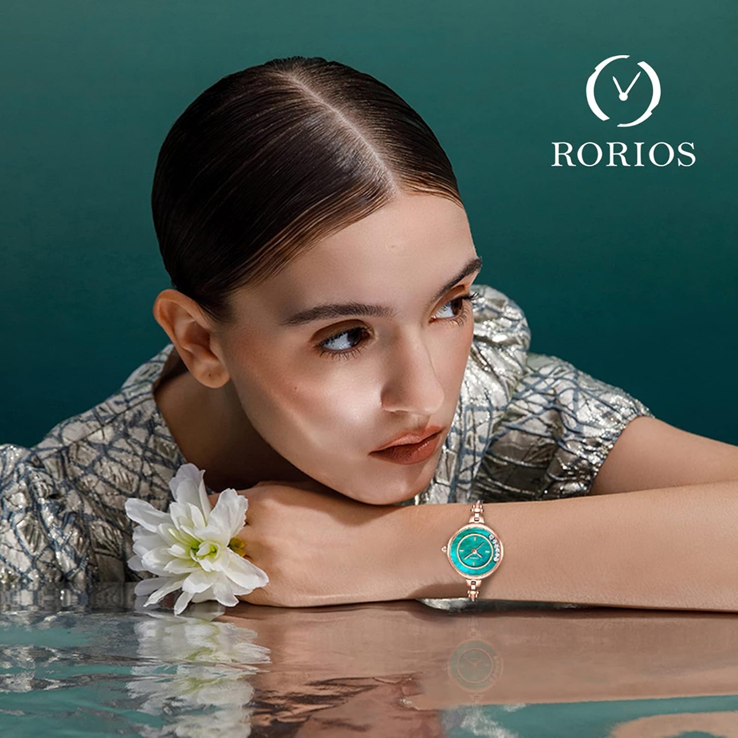 RORIOS Donna Orologio Analogico al Quarzo Orologio con Cinturino in Strass Impermeabile Elegante Orologio da Polso Moda Orologio per Ragazza Donna RORIOS Donna Orologio Analogico al Quarzo Orologio con Cinturino in Strass Impermeabile Elegante Orologio da Polso Moda Orologio per Ragazza Donna