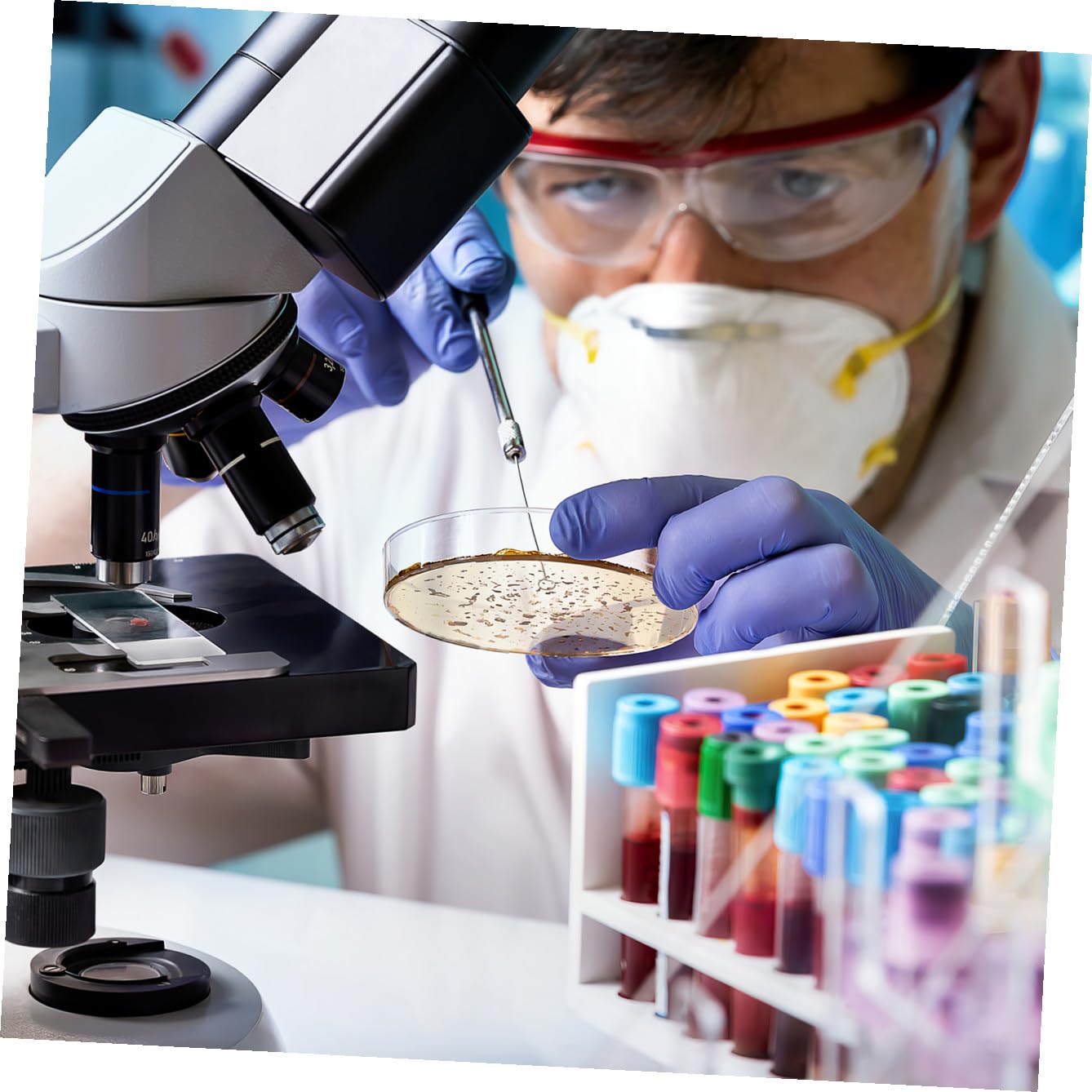 KESYOO 10 Boîtes de Petri Pré-coulées de 7 Cm Contenant de La Gélose, pour Expériences Scientifiques Et de Laboratoire, Microbiologie, Cours de Biologie, 10 Pièces