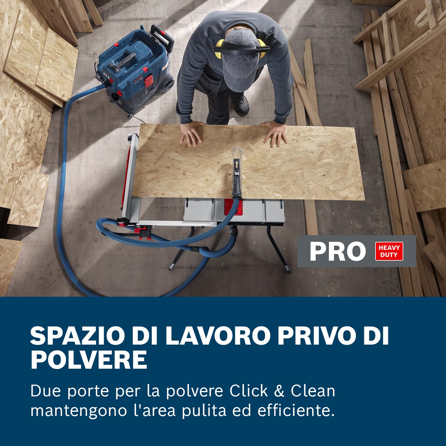 Bosch Professional Banco sega a filo GTS 70-216 (motore da 1.850 W, altezza di taglio 70 mm, capacità di taglio 635 mm)