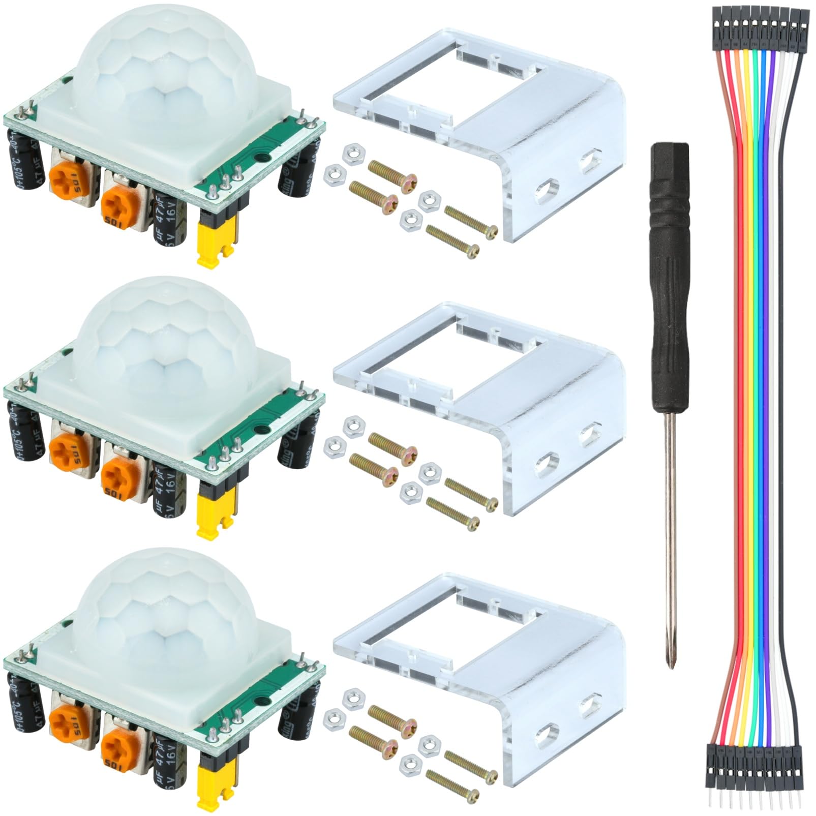 MTDELE 3 Pcs HC-SR501 PIR Motion Sensor Module - motion detectors | Mubboo