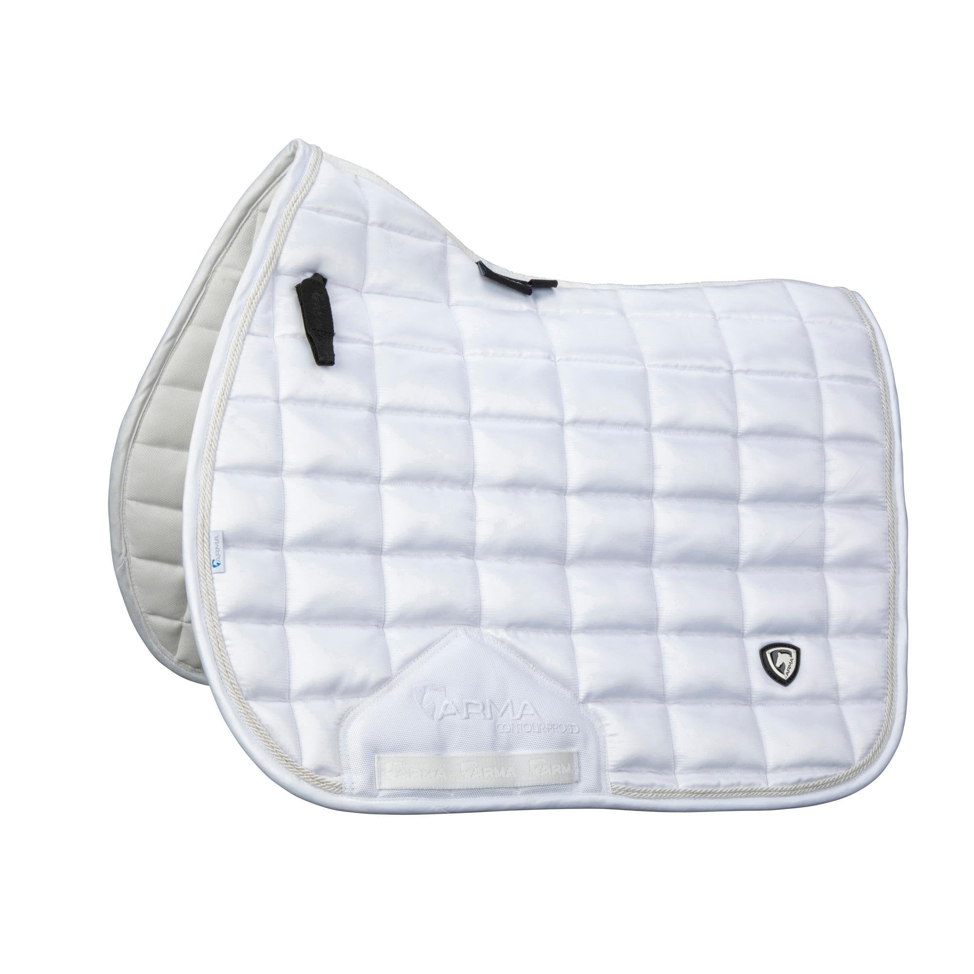 Shires ARMA Eltar Satin GP Saddlecloth - White 17-18"