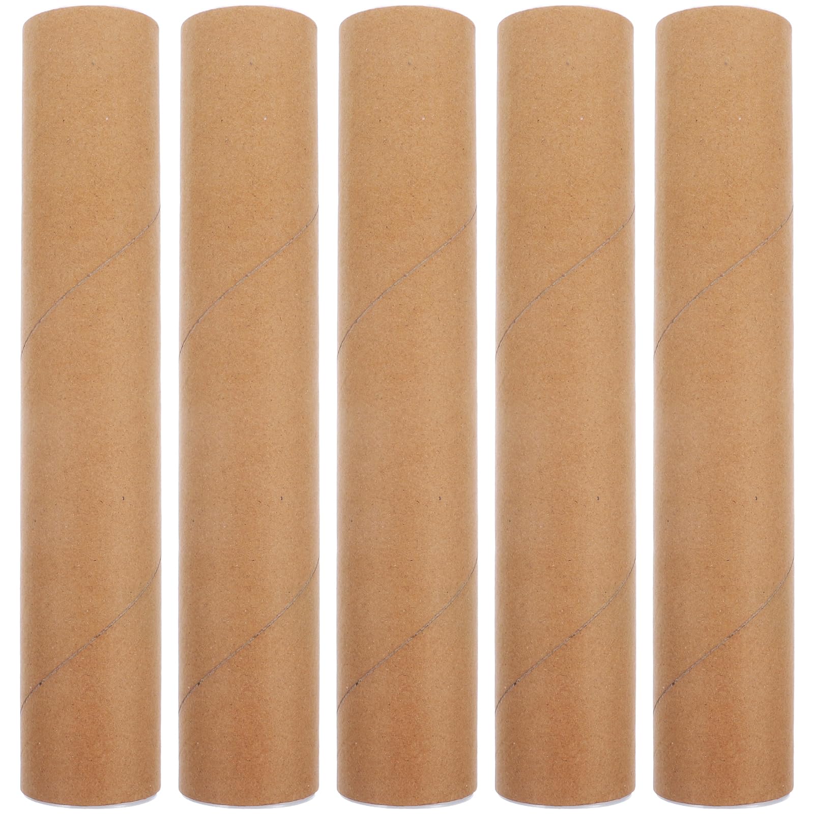 SOLUSTRE 5 Piezas Tubos De Cartón Redondos Conveniente Tubo De Correo De Póster Tubos De Carteles Para Enviar Por Correo Tubo De Almacenamiento Con Tapa Tubos Postales Tubo Del Cartel Papel