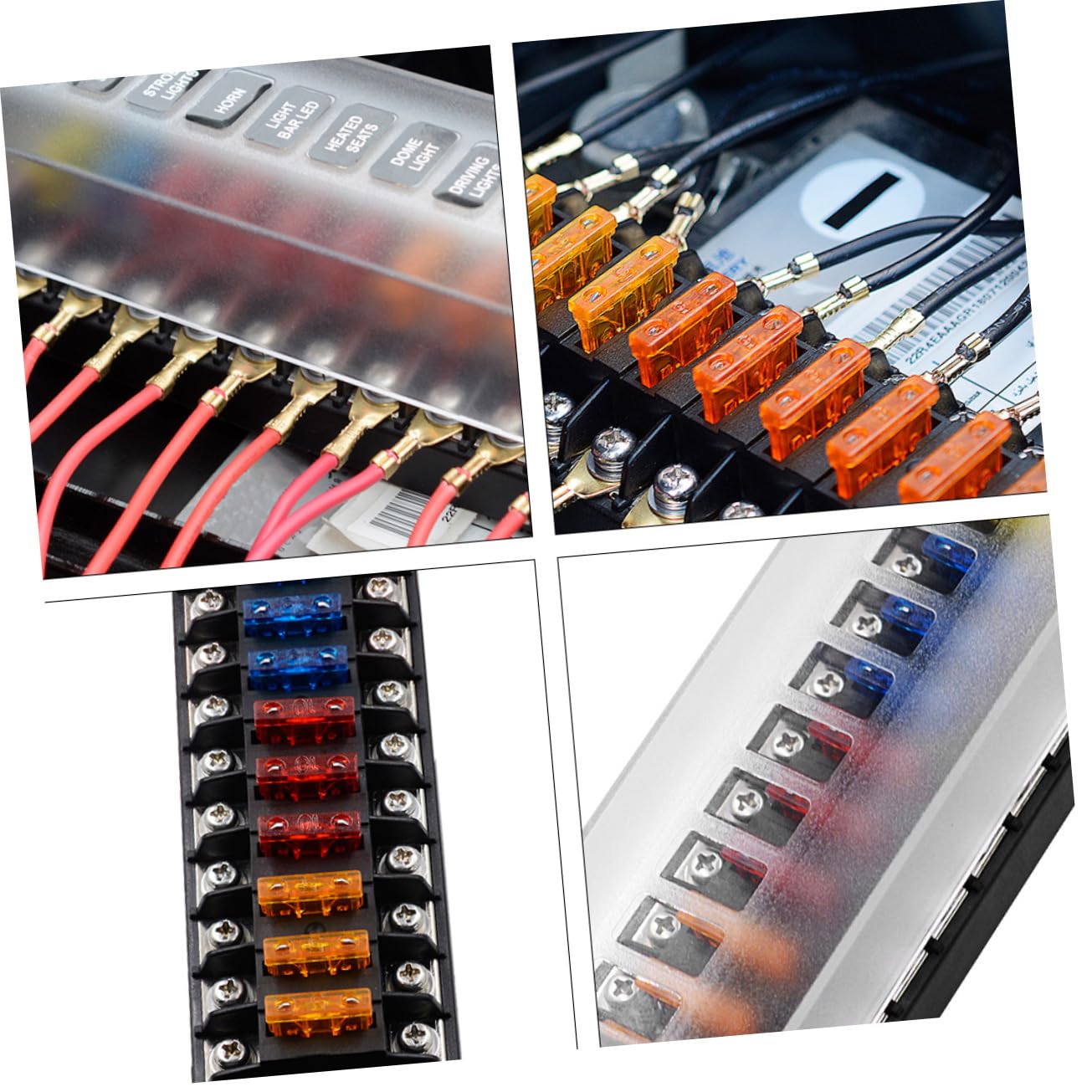 Scatola Portafusibili Auto 12 Vie 32v 75a con Doppie