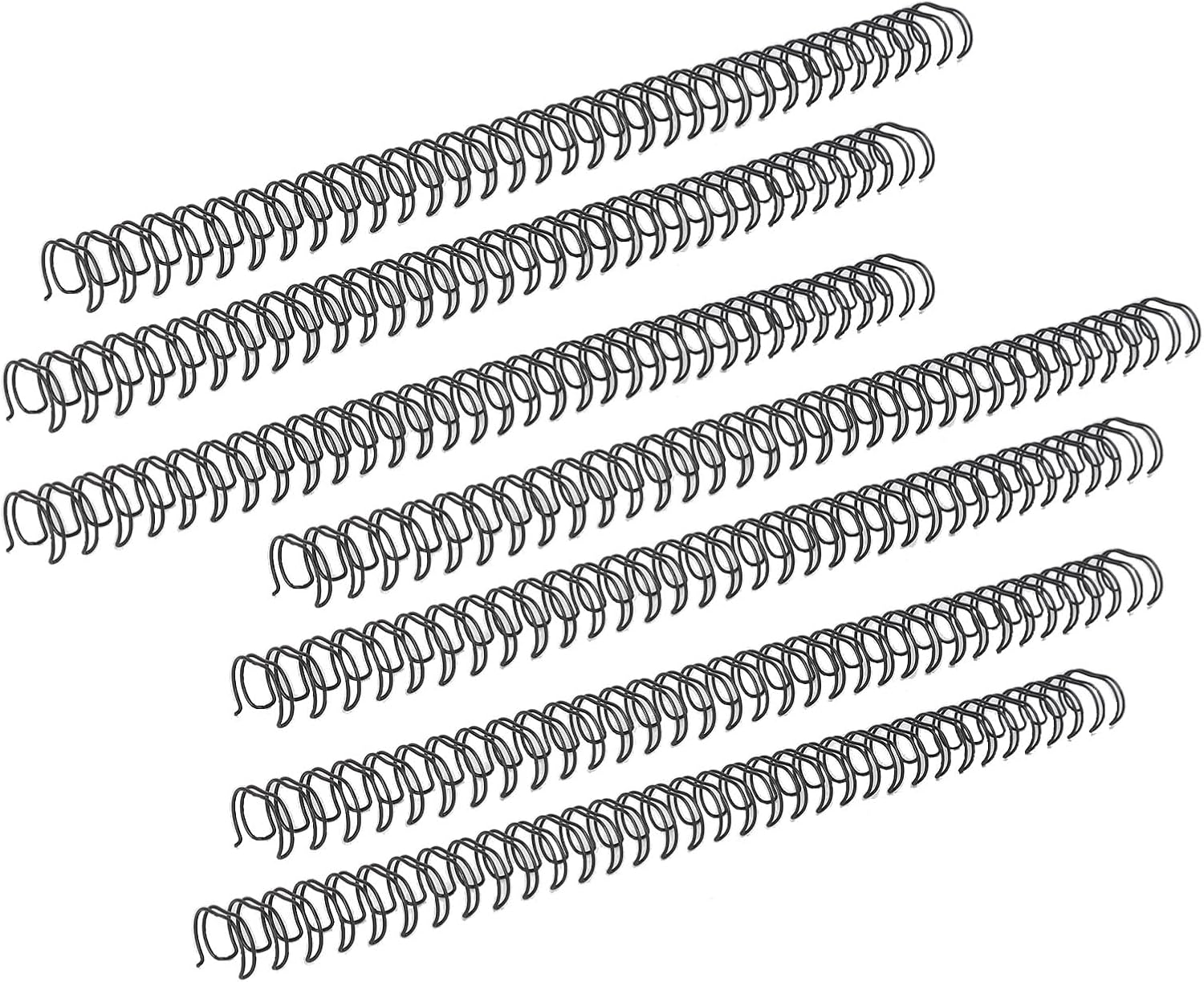 Garosa Binding Wire, Nylon Coated Iron Double Loop Wire, 34 Loops 3:1 Pitch, Ideal for A4 Document Binding and Professional Presentations (Black)