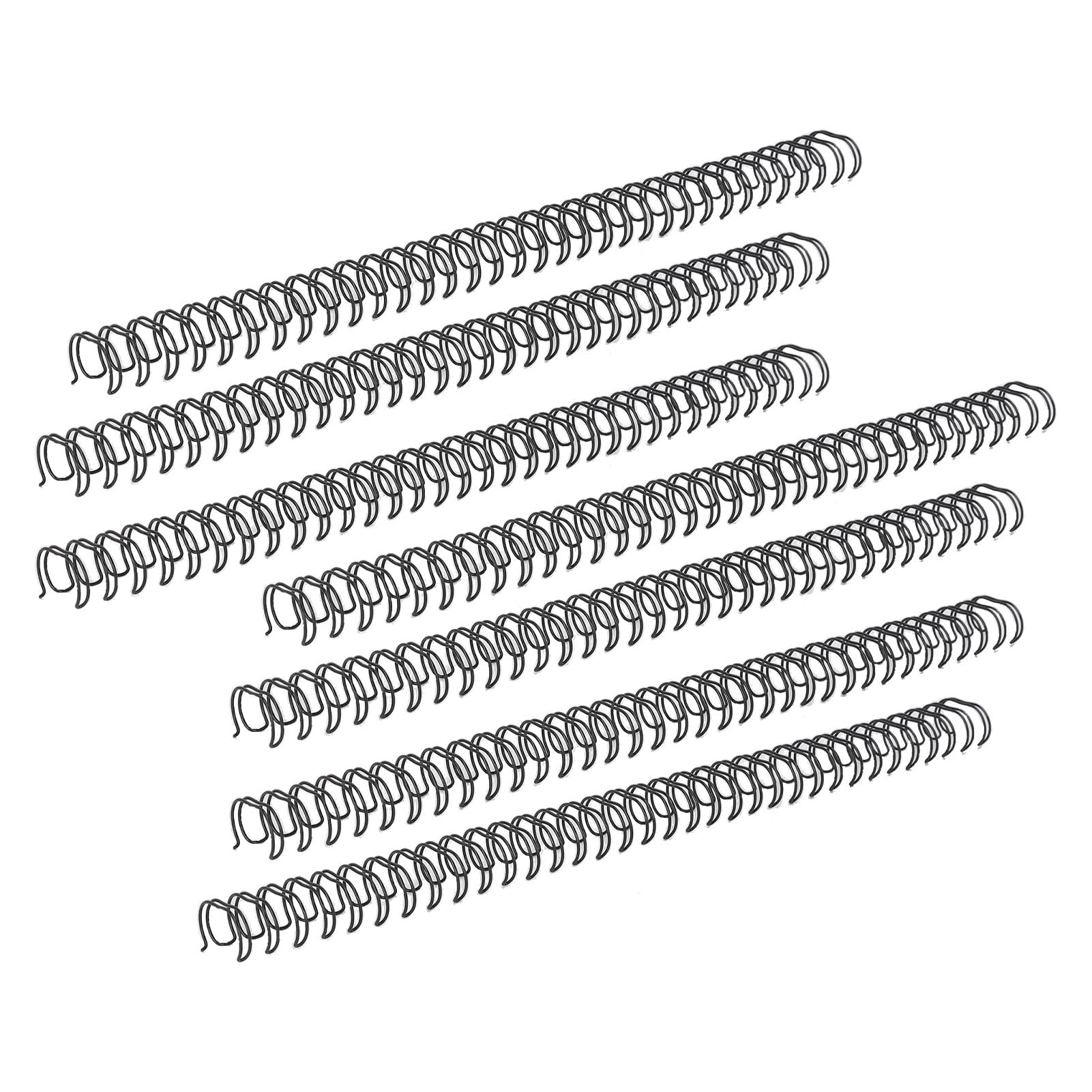 Generic 180 Blatt Kapazität, Doppelschlaufen-Drahtbinderücken, Langlebiges Nylon Beschichtet, 3:1 Teilung, 34 Schlaufen, 19 Mm Durchmesser, Set-Set für A4-Papier (BLACK)