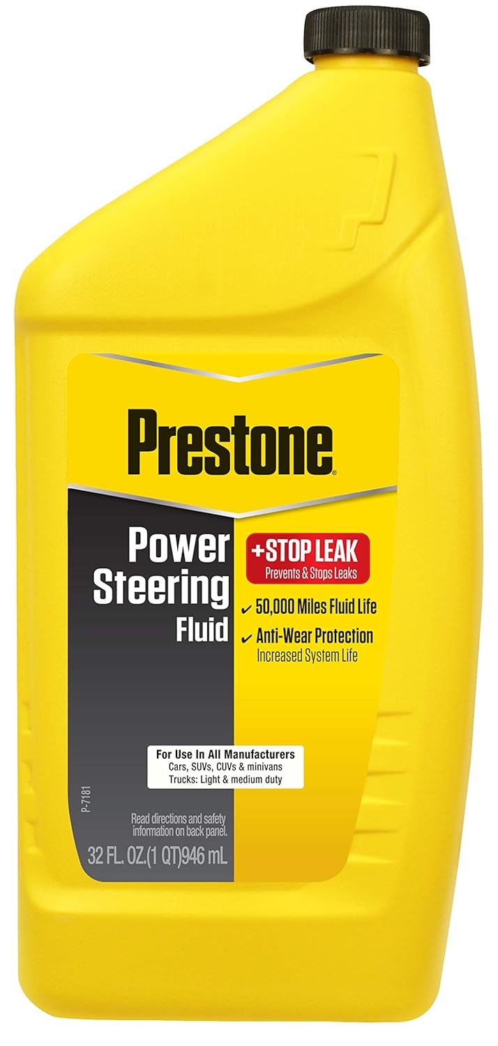 Prestone AS263 Power Steering Fluid with Stop Leak 32 oz. Amazon.in