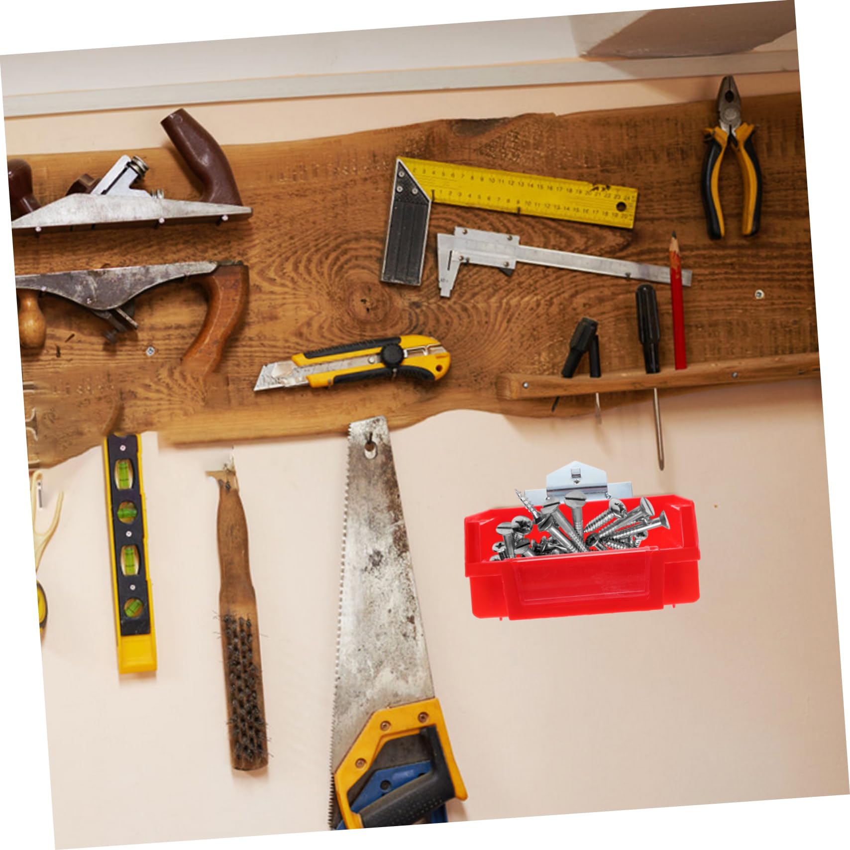 Unomor 3pcs Pegboard Organiser Bins Strong Utility Bins Home Storage for Garage Workshop