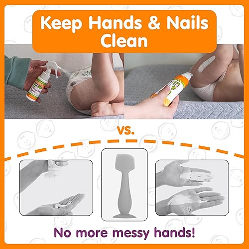 Miniatura 10 de Boogie Bottoms - Spray crema para dermatitis de pañales apto para viajes sin frotar al tacto aplicación para pieles sensibles de The Maker of Boogie