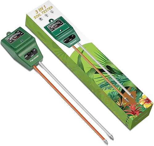 Miniatura 5 de Kensizer Probador de suelo, medidor de humedad del sueloluzpH, kit de herramientas de jardinería para el cuidado de las plantas, termómetro digital