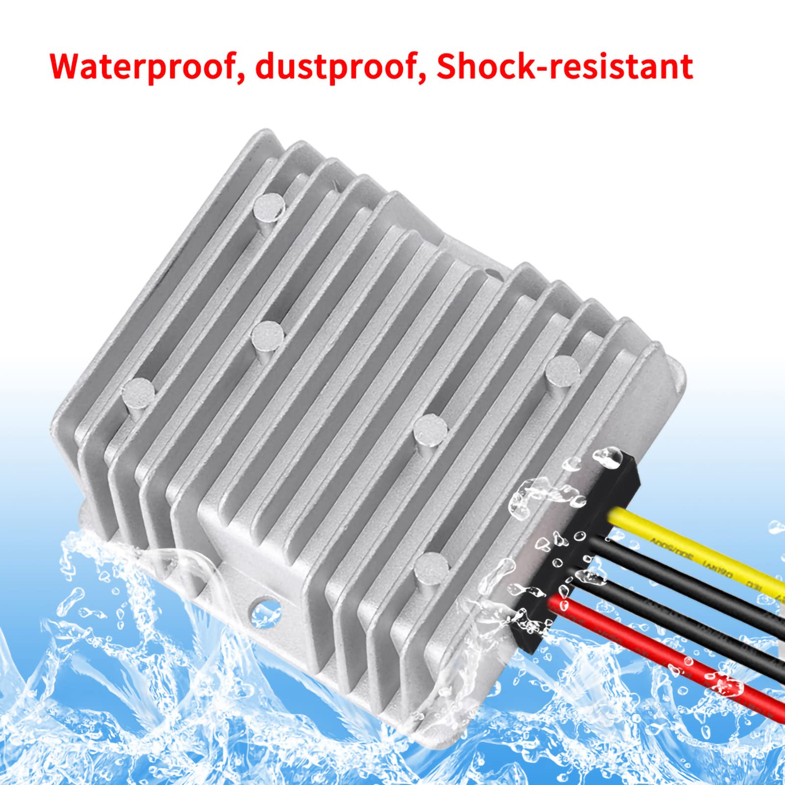 Convertitore DC Step Up 5V a 12V 10A 120W, Modulo Alimentazione Boost con Tecnologia MOSFET, Protezione da Sovracorrente e Alta Efficienza, per Sistemi Solari, Automotive, Barche