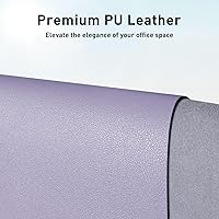 Vista 2 de Aothia Leather Desk Pad - Protector and Blotter, Mouse Pad and Office Mat, Non-Slip PU Leather Laptop Desk Pad, Waterproof Writing Pad for Office
