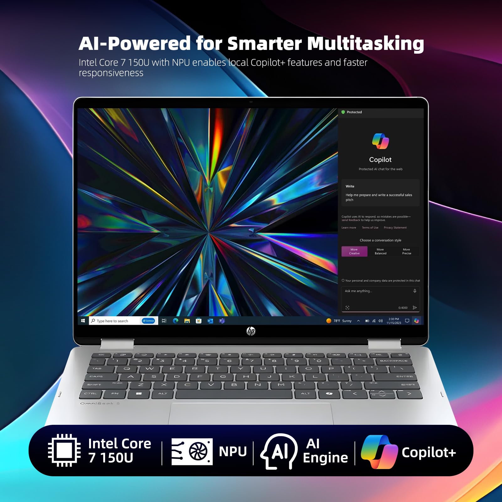 HP OmniBook 5 Flip x360 2-in-1 Touchscreen Laptop, 14