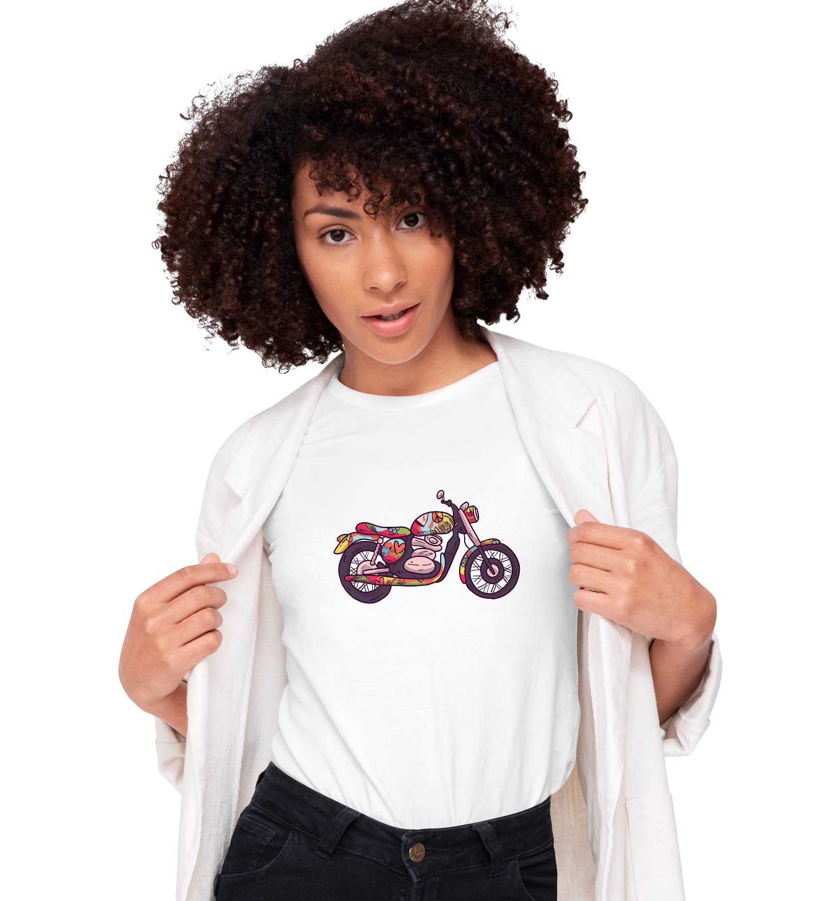 Indian Clothing Cowomens Regular Fit Funky Monkey Graphic Printed