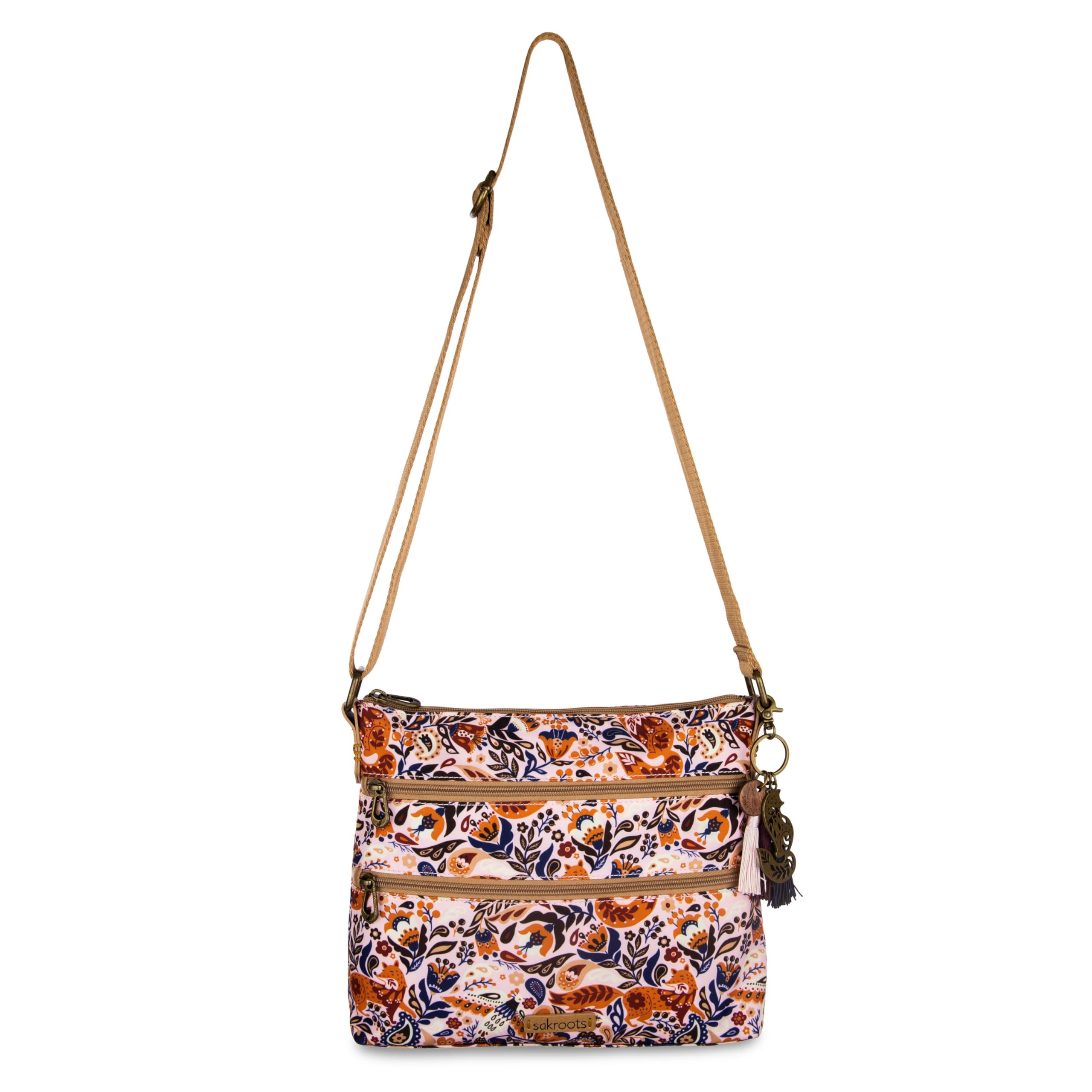The Sak Basic Crossbody Purse - Cross Body Handbag For Everyday &amp; Travel - Zipper Closure &amp; Adjustable Strap