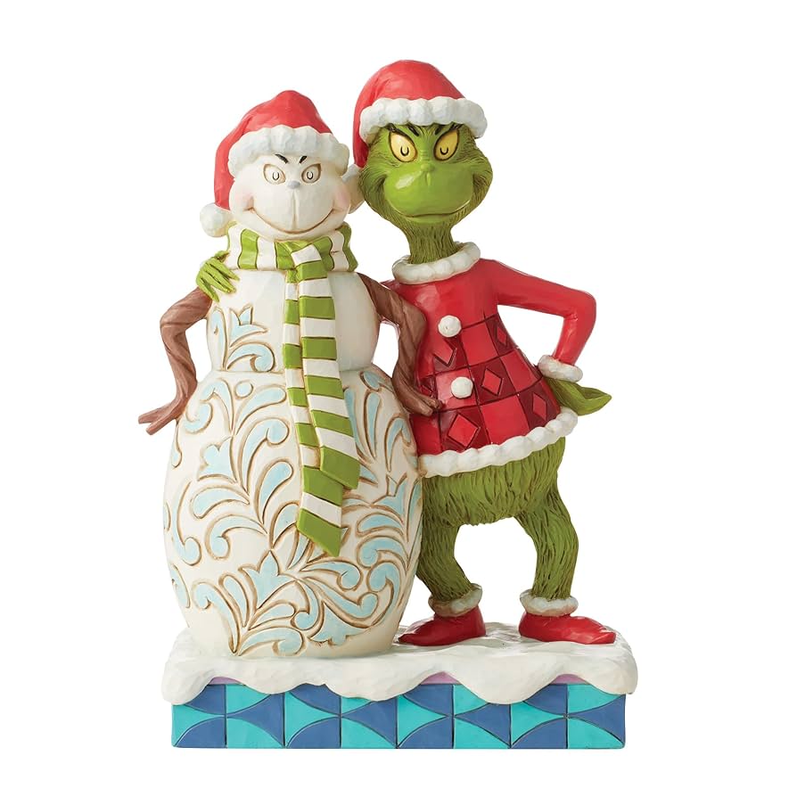 Amazon.com: Enesco Dr. Seuss Grinch by Jim Shore Grinning