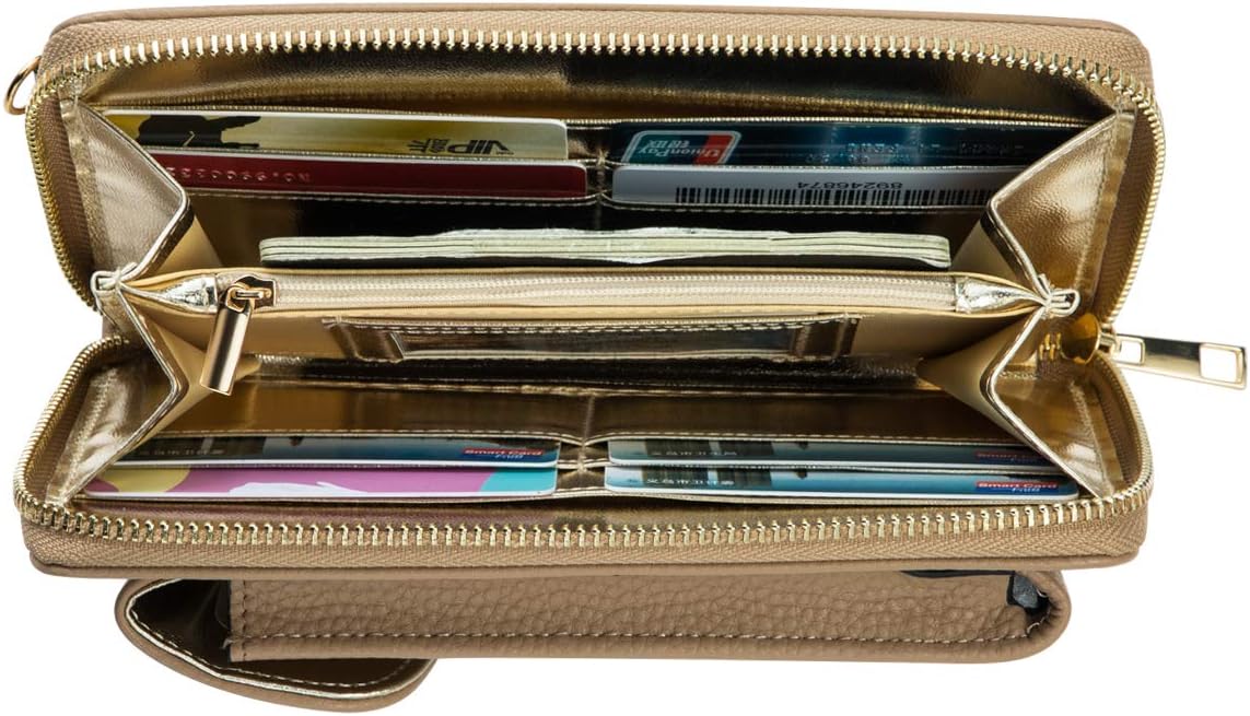 Small Crossbody Purse Cell Phone Wristlet Wallet for Women RFID - Image 5