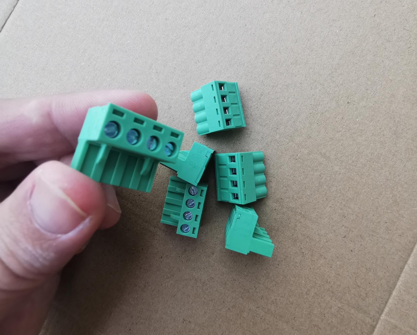 kuosbiu 10 Set 2-Pin 3.81mm Pitch Screw Terminal Block Connector