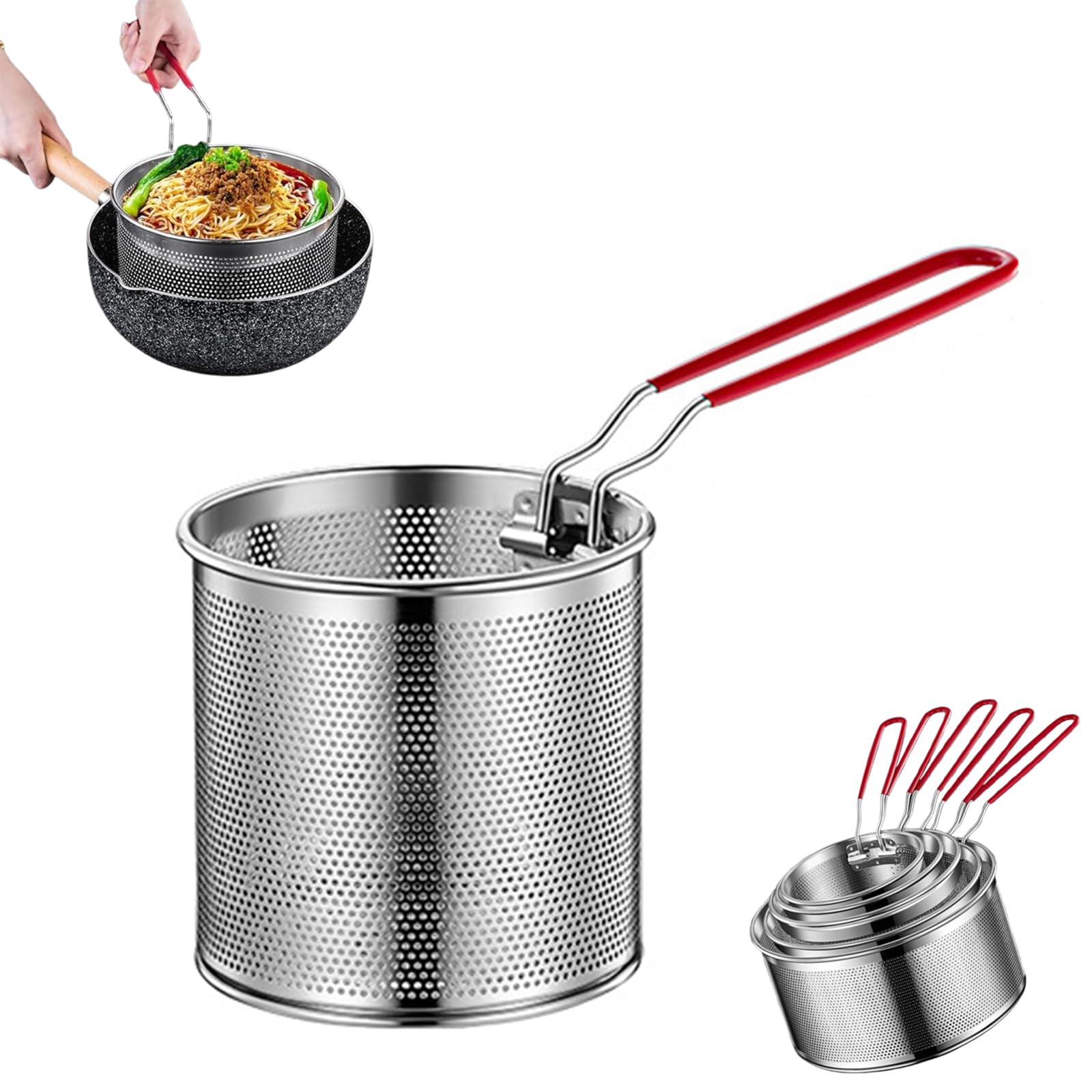 Amazon.co.jp: フライバスケット 揚げ物バスケット ステンレス製
