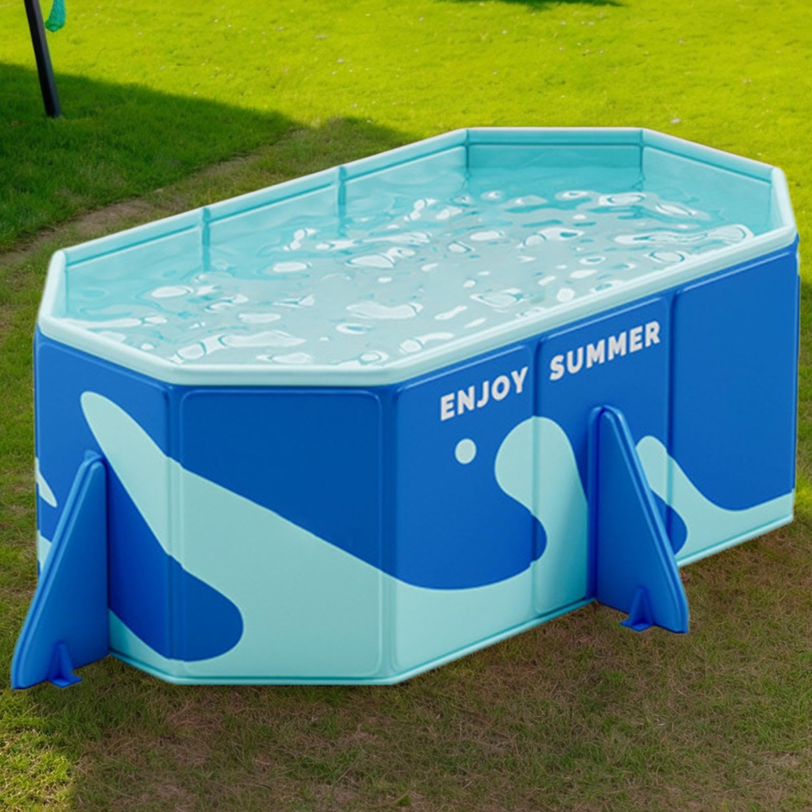 Piscina Portatile Pieghevole Vasca Per Cani Non Gonfiabile