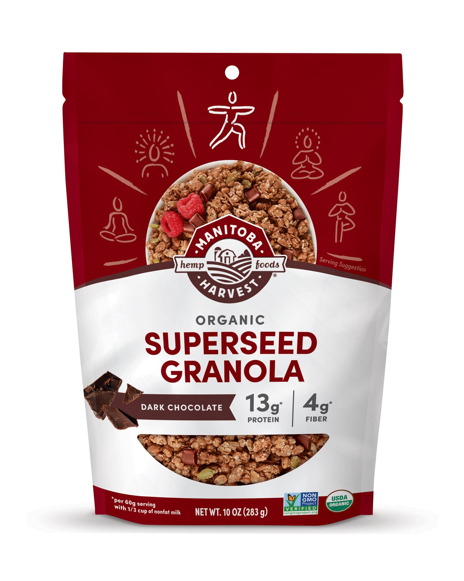 Amazon.com : Manitoba Harvest Hemp Yeah Superseed Granola, Dark