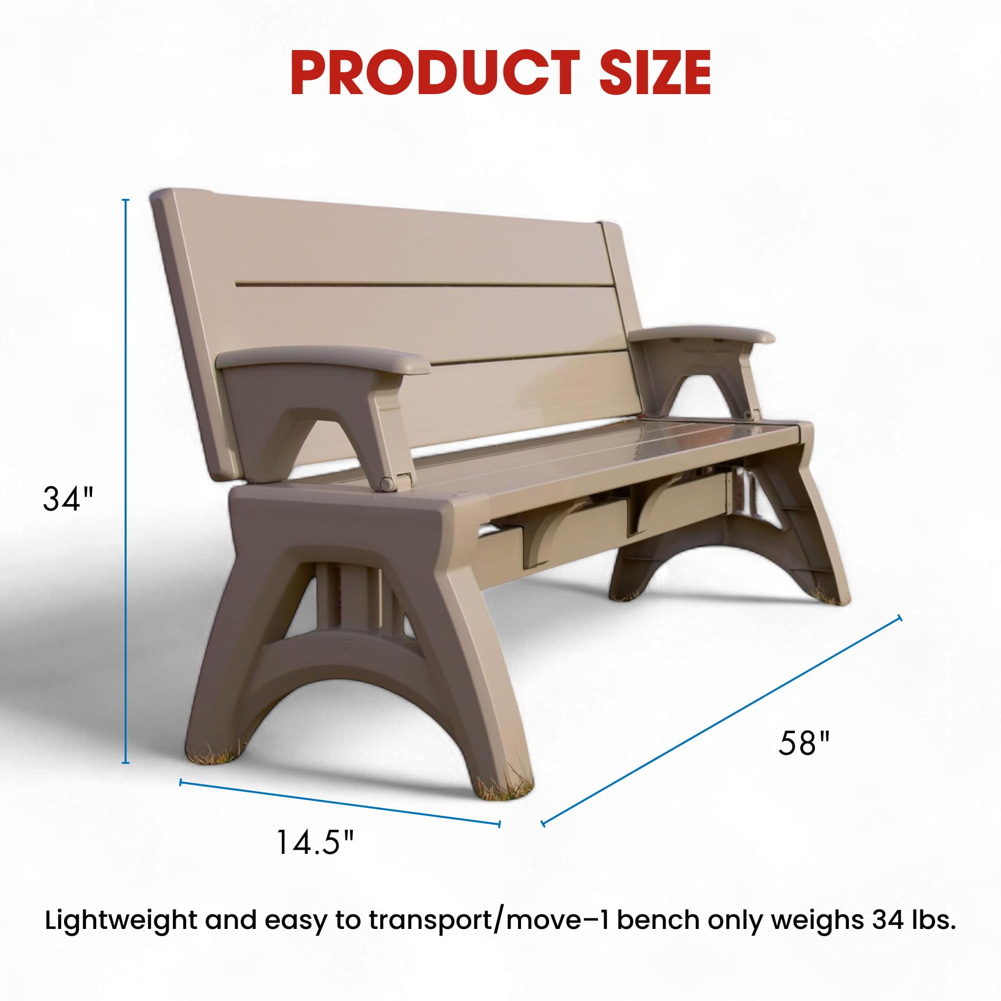 Amazon.com : Convert-a-Bench Gen 2 2-in-1 Outdoor