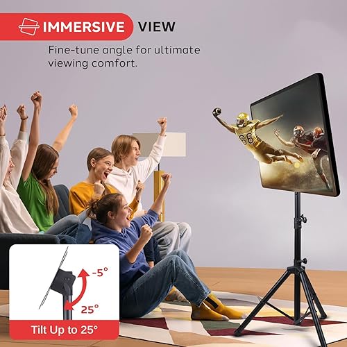 Miniatura 4 de Pyle - Trípode de TV LCD de alta calidad para panel plano, soporte de TV portátil y plegable para televisores de pantalla plana LCDLED de hasta 32