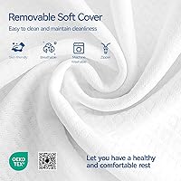 Vista 7 de Kayfia Reading Pillow, 10 in 1 Back Pillow for Bed Sitting up with Detachable Arms Rest, Back Rest Pillow with Gel Memory Foam, Husband Pillow for