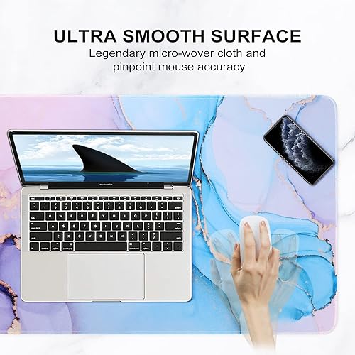 Miniatura 3 de Artiron Soporte de muñeca para mouse reposamuñecas para teclado tapete de escritorio 354 x 157 pulgadas juego de mouse grande 3 en 1 con espuma