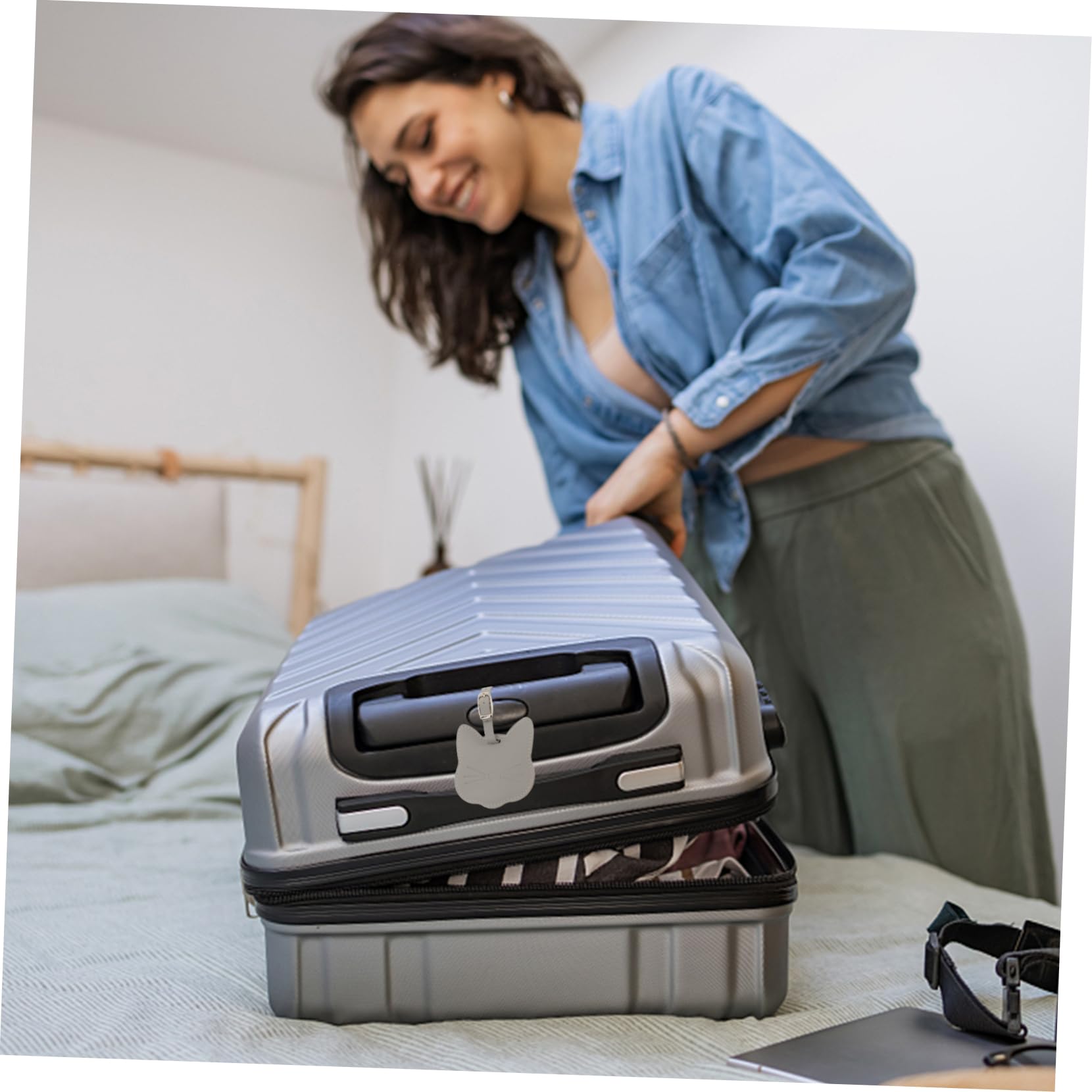 FOMIYES 4 Set Etichetta Bagaglio Tag Per I Bagagli Tag Bagagli Personalizzati Etichette Identificative Della Borsa Da Viaggio Etichetta Valigia Etichette Per Bagagli Da Viaggio 3 Pezzi*4