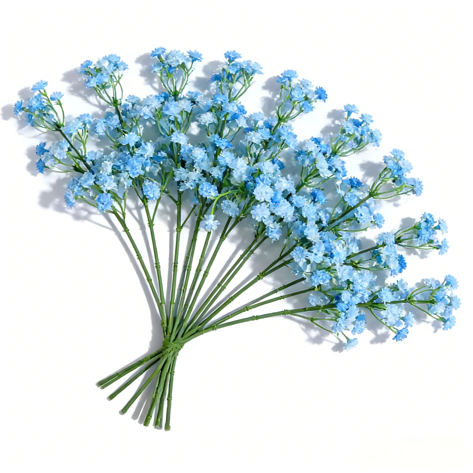 Tivleed Blue 10-Pack Artificial Gypsophila Flowers - Realistic Looking Fake Baby's Breath For Wedding Decorations, Party Supplies & Home Decor (28Cm)