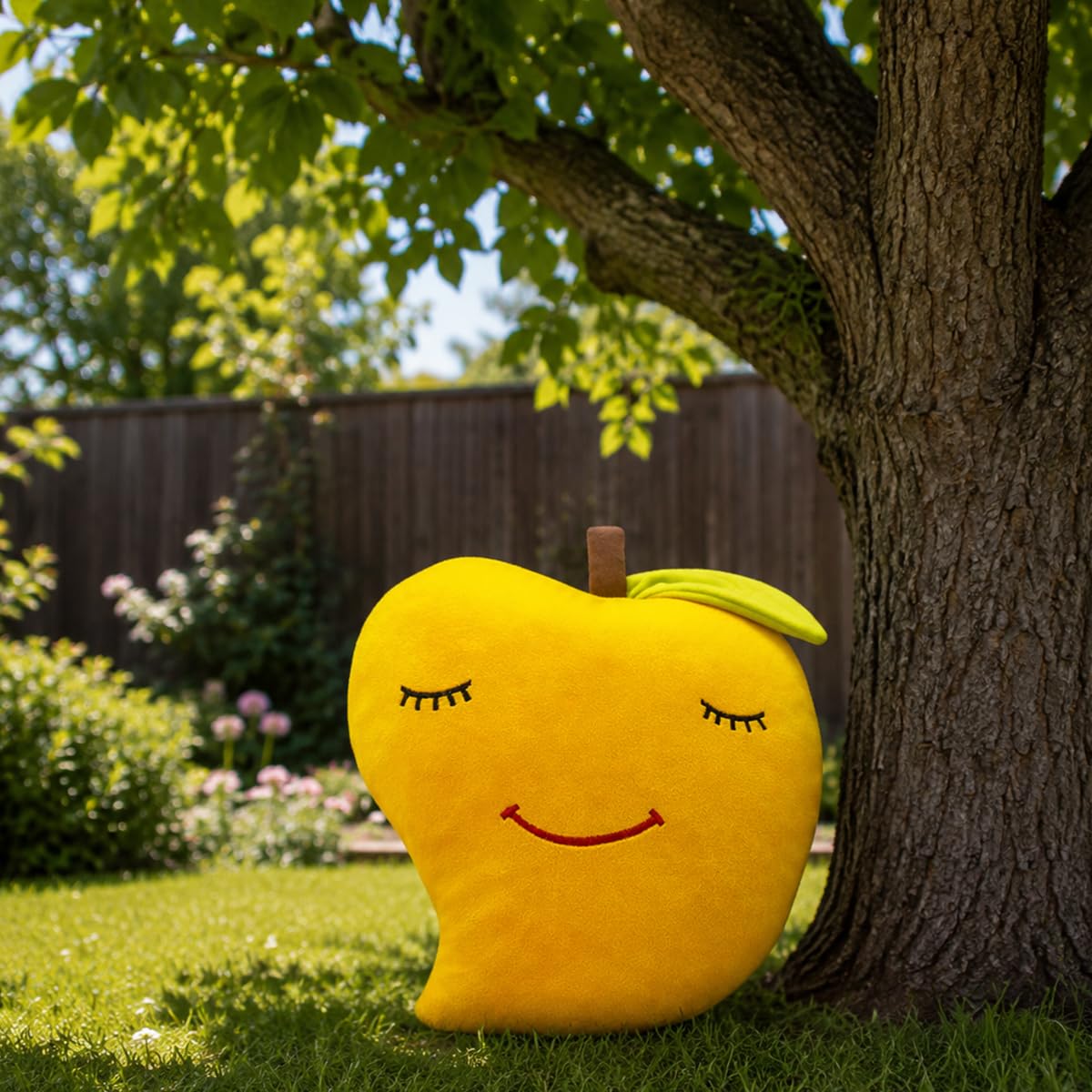 GOLDENHUB TOYS Polyester Mango Cushion Cute, Plush/Soft Toy for Boys, Girls and Kids, Super-Soft, Safe, Great Birthday Gift (30 Cm_Yelow)-picture-10