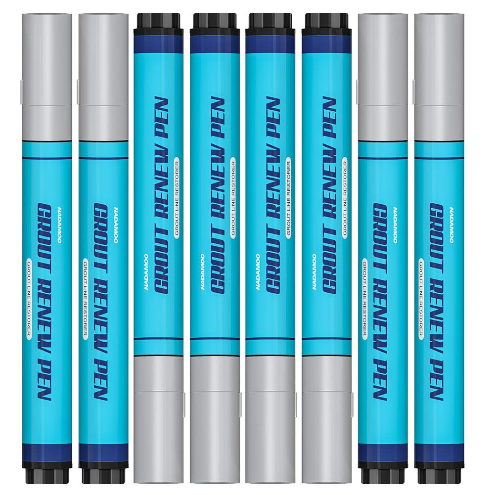 Buy NADAMOO Grout Renew Pen Metallic Silver 8 pcs Tile Grout Paint Pens