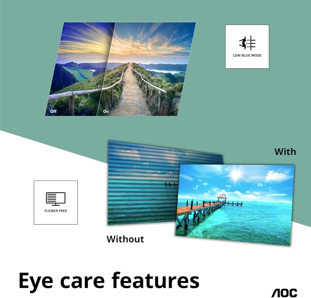 AOC U2790VQ 27" 4K 3840x2160 UHD Frameless Monitor, IPS, 5ms, 1 Billion+ Colors, 108% sRGB, VESA thumbnail 4