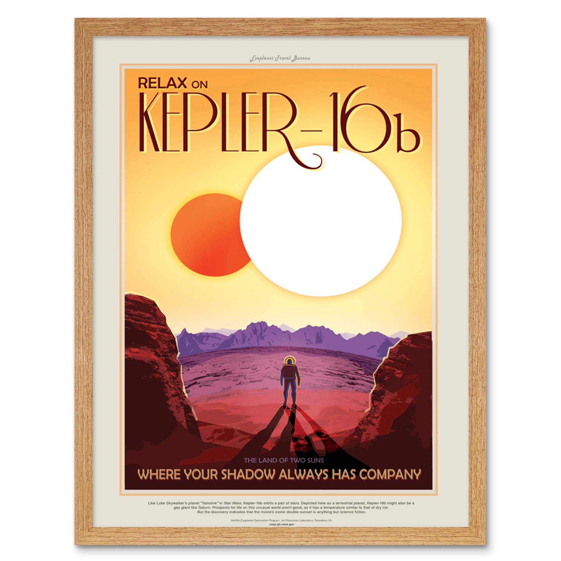 Amazon.com: Kepler-16b Relax Land Two Suns NASA Space Tours Travel