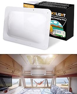 Thick Impact Resistant RV Skylight Replacement Durable RV Skylight Cover 18”x26” Fitting 14" x 22" RV Skylight Dome Opening UV Resistant for Camper Trailer Roof Skylight（White