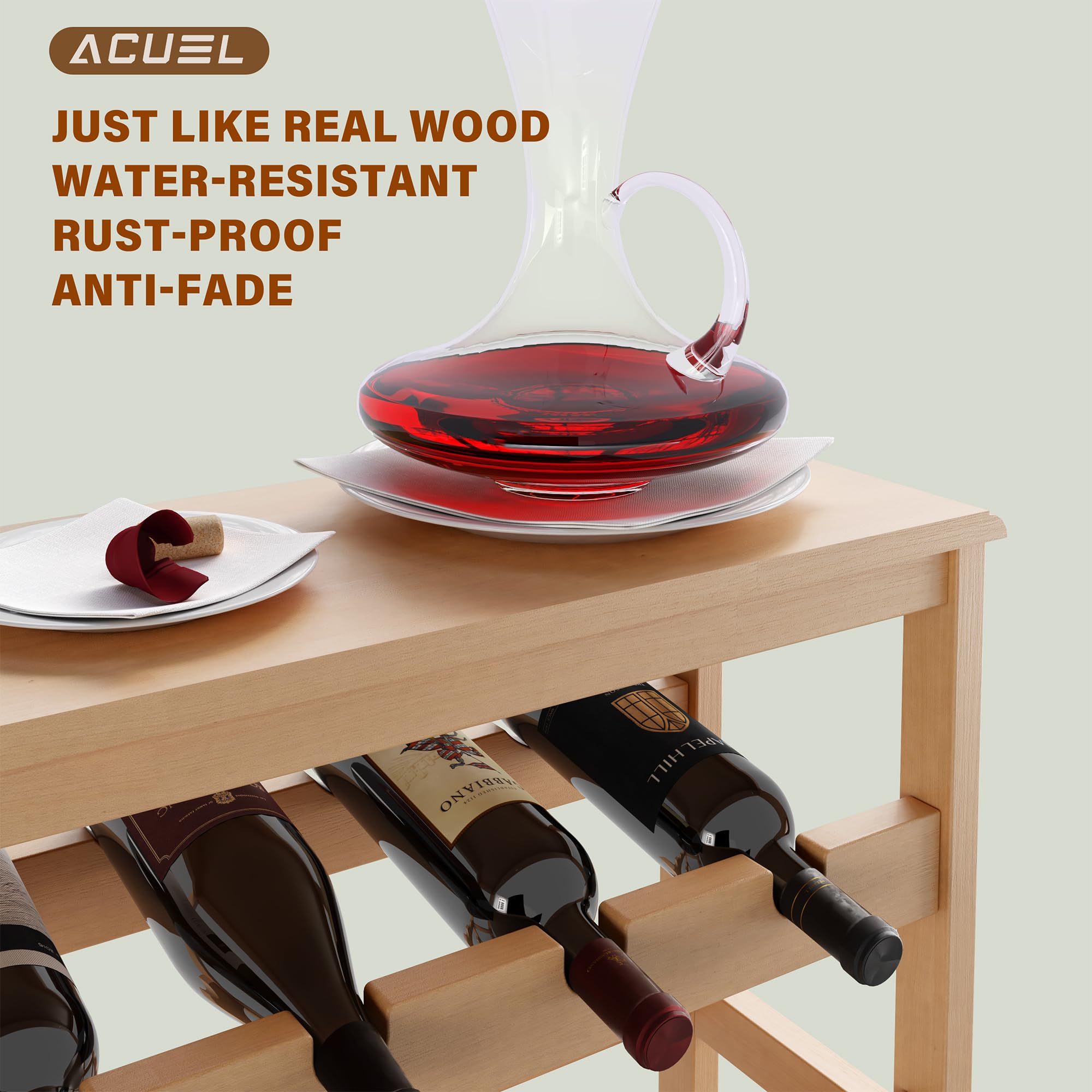 Amazon.co.jp: ACUEL 16本 ポリ製材ワインラック 自立式 ワイン収納