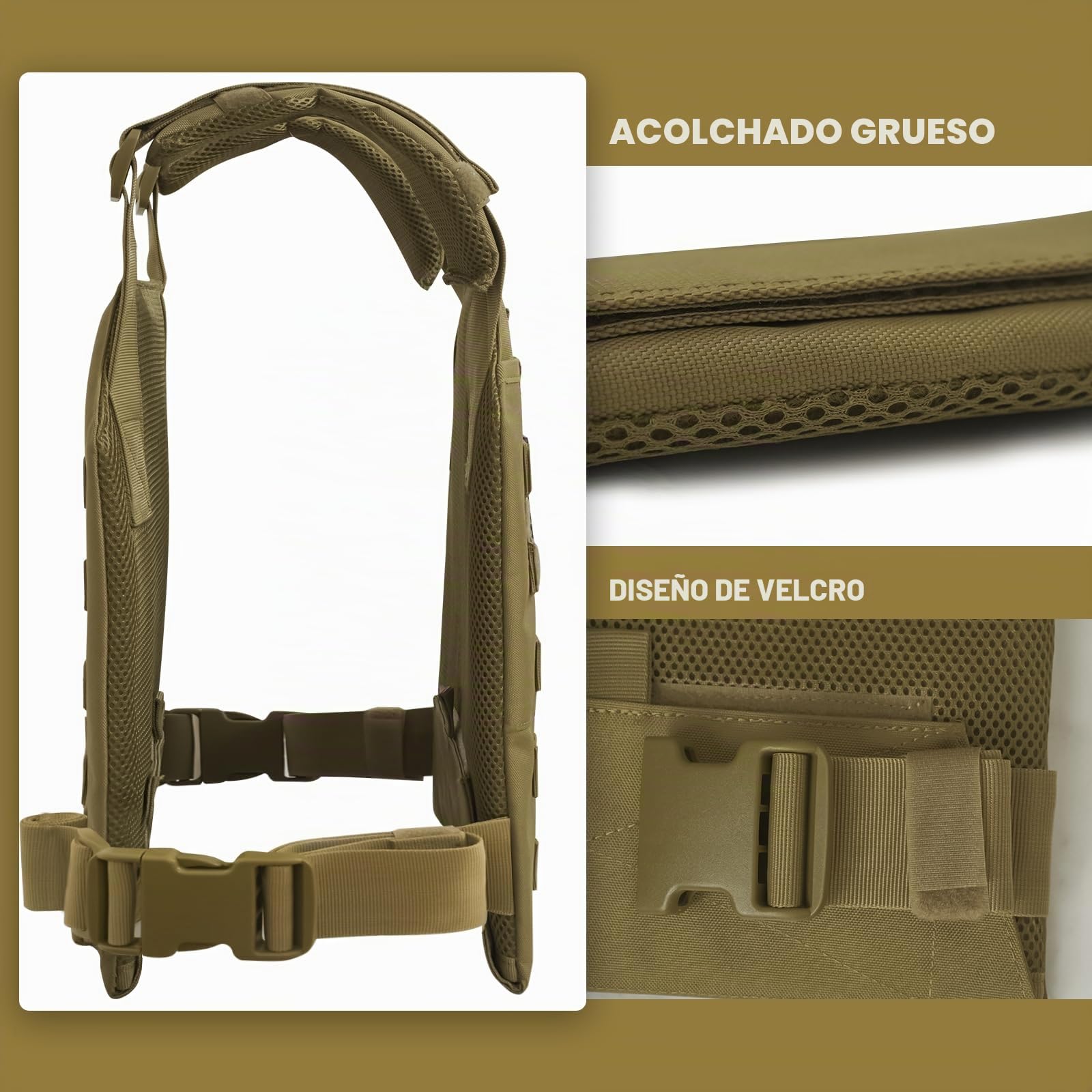 Chaleco con peso ajustable, chalecos de peso táctico para hombres y mujeres, chaleco de peso corporal para entrenamiento de fuerza y resistencia, fitness, correr, WODs (placas de chaleco de peso no