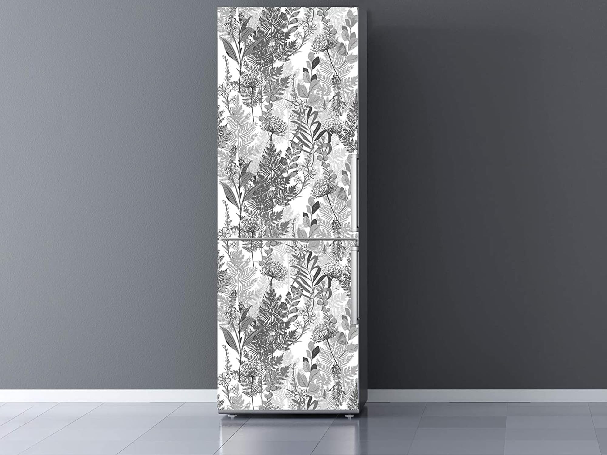 Adesivo Per Frigorifero Vinile - Motivo Rami Secchi, 185x60 Cm, Facile Applicazione - Foto 8