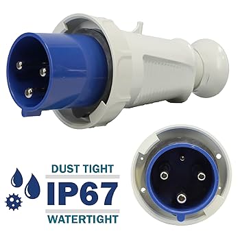 ふとこ Walther Electric 219306 Pin and Sleeve Plug 16/20A 3 Wire