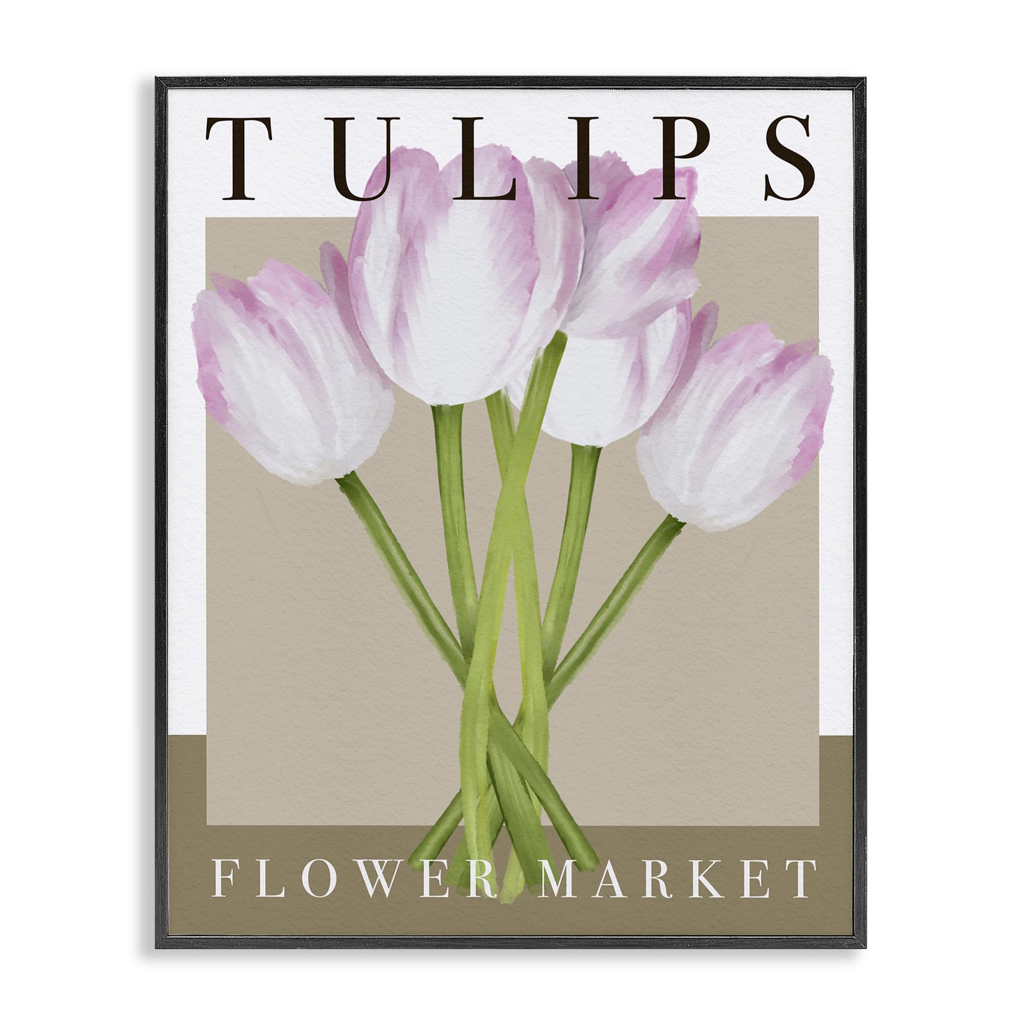 'Tulips Flower Market'| Framed Giclee Art