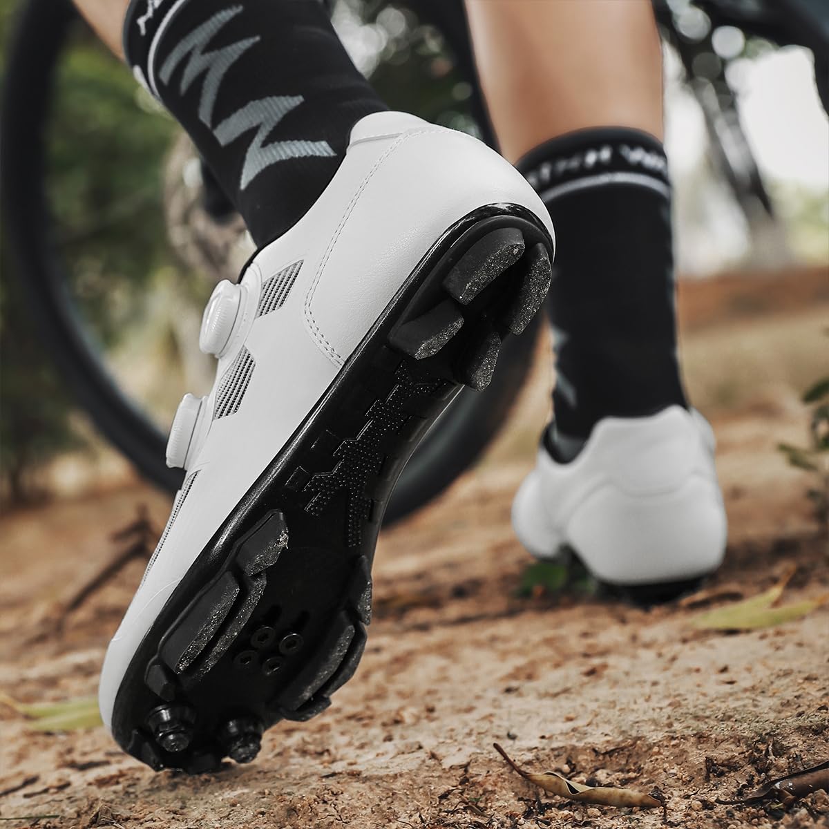 Herren MTB Radsportschuhe Adulta Mountainbike Schuhe, Indoor Outdoor Radschuhe Kompatibel mit SPD-Pedalen