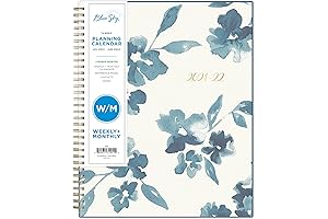 Blue Sky 2021-2022 Academic Year Weekly & Monthly Planner