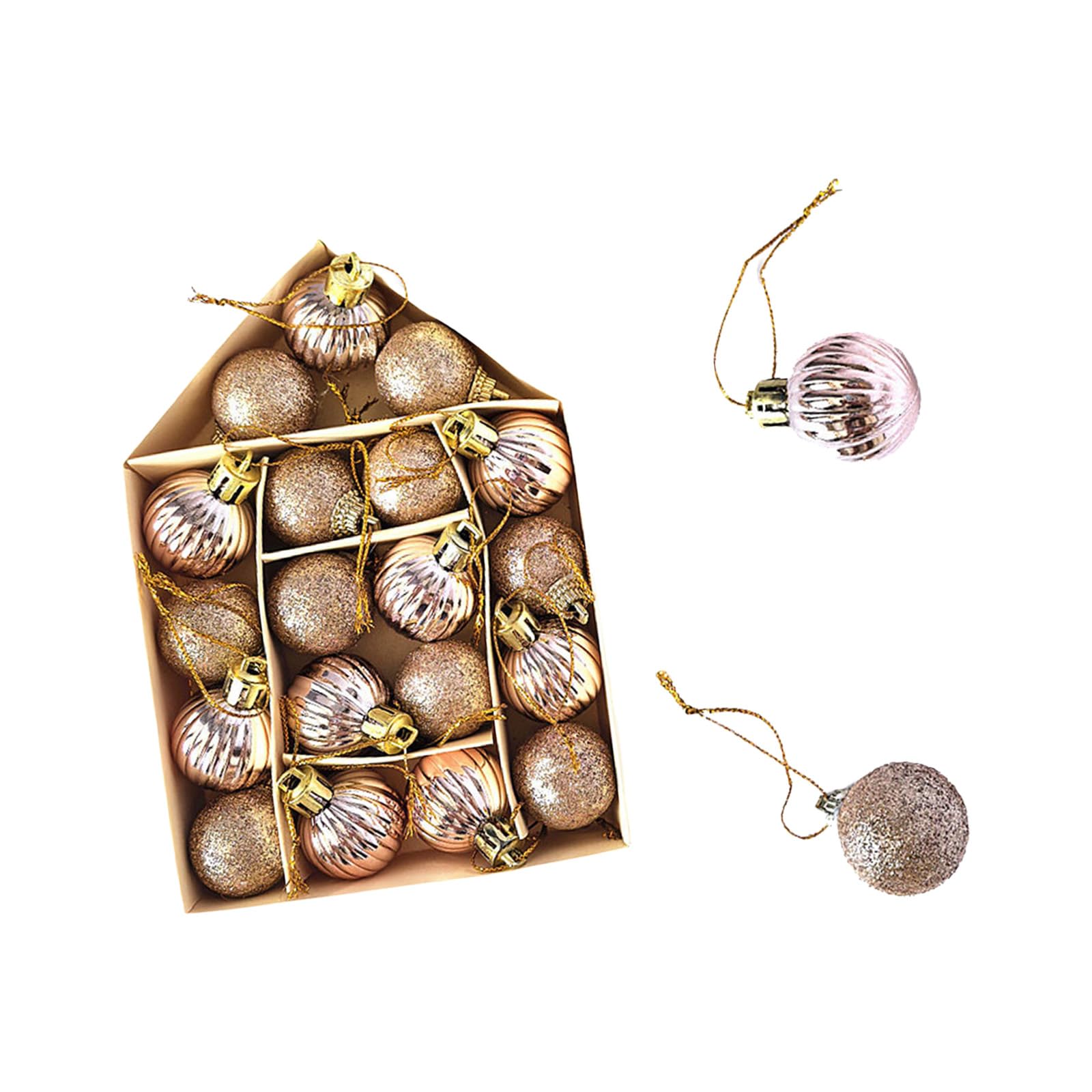 20PCS Multiple Purpose Christmas Ornamentation Permanent Decorative Suspended Globes for Blanket Doorway Worktop Christmas Ornamentation Variety Pack