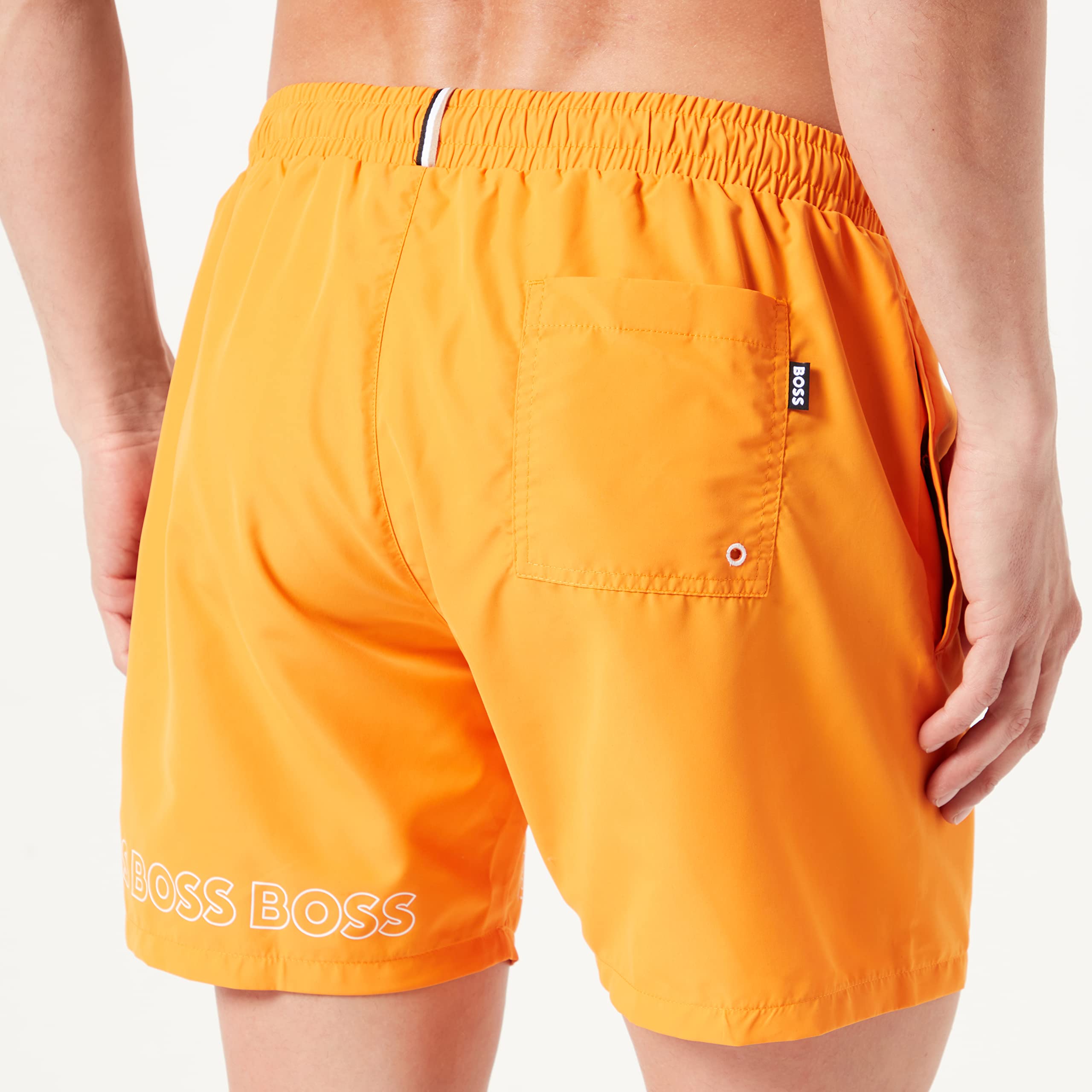 BOSS Bañador con Logotipo Vertical Bañadores Ajustados para Hombre Hombre