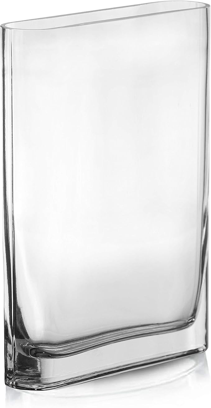 CYS EXCEL Glass Book Vase (H12" Open7"x2") Multiple