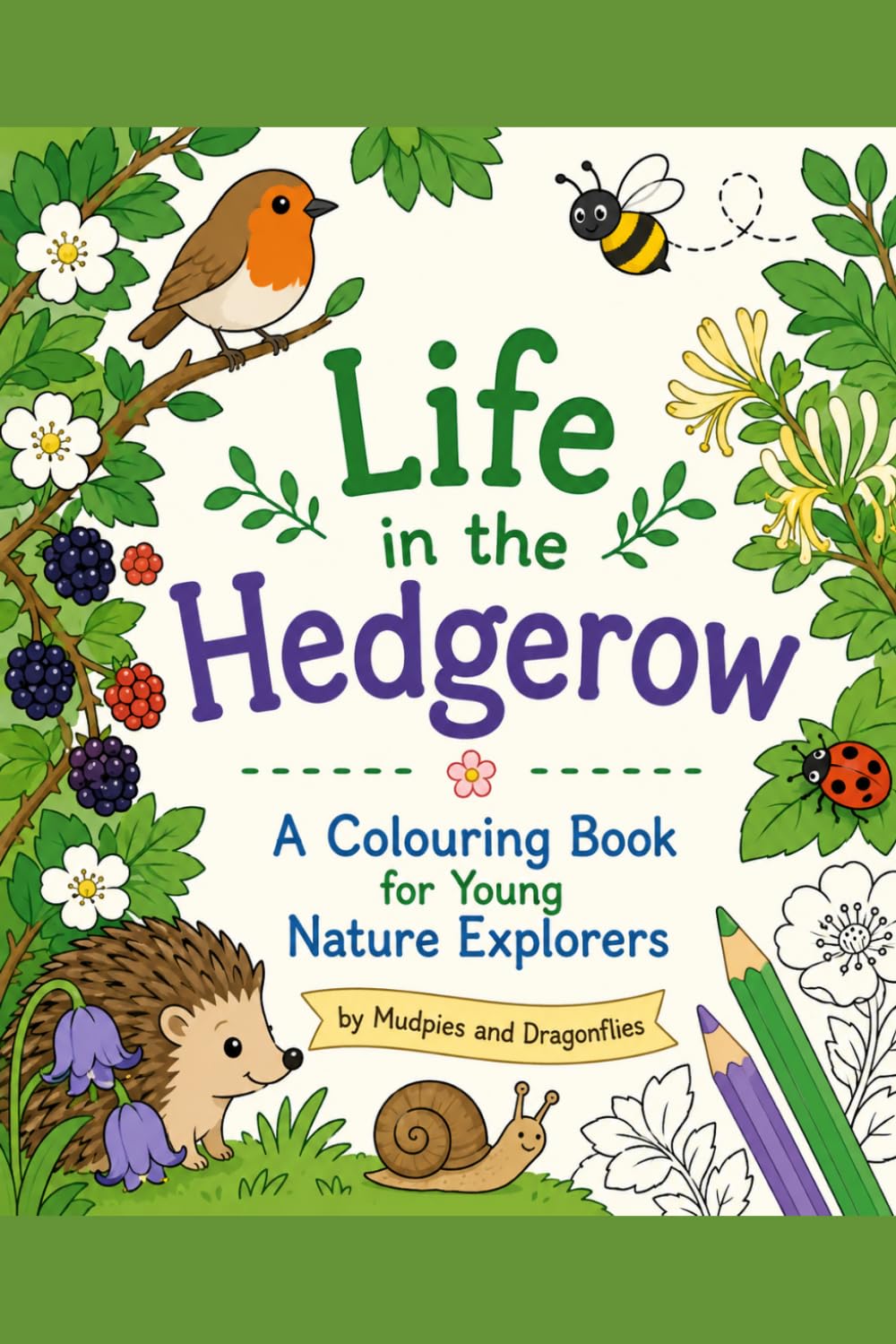 Life in the Hedgerow: A Colouring Book for Young Nature Explorers